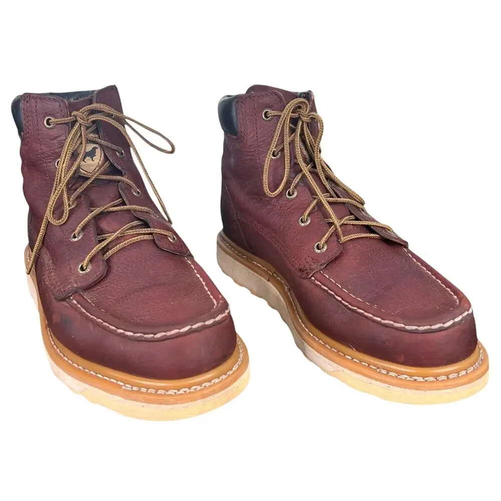 Red Wing Irish Setter Ashby Soft Toe Brown Leather Work Boot Size 10.5 D